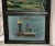 Onyx Antique Wall Plaque Chinese Reverse Painted Glass 3 Section Panel Black Frame For Sale - Image 8 of 10