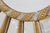Friedman Brothers Round Modern Sunburst Gold & Silver Mirror For Sale In Philadelphia - Image 6 of 13