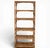 Pair Vintage Bamboo & Rattan Shelves Mid - Late 20th Cent Pair of vintage bamboo and rattan étagères, each featuring a...