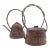 Mid-20th Century Chinese Scholar Style Hand Carved Wood Tea Caddies 12" - a Pair For Sale