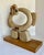 Original Studio Ceramic Sculpture, Figural Rock-Like Stone Figure on Wood Base For Sale - Image 10 of 12