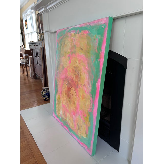 Paint Fusion, Bold Contemporary Acrylic Abstract Painting by Stephen Remick For Sale - Image 7 of 11