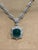 2000 - 2009 GIA 17 Ct Sugar Loaf Cabochon Colombian Emerald & 13 Ct Diamond Necklace 18KWG For Sale - Image 5 of 18