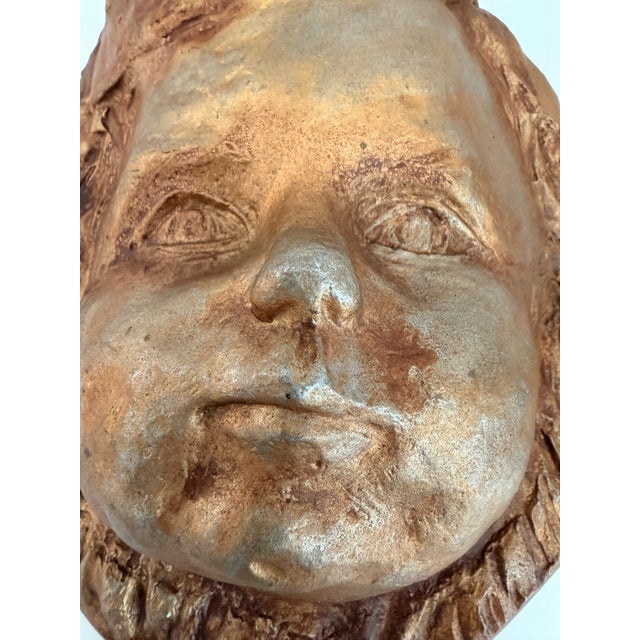 Vintage Babs Mellor “Designs by Babs” Cast Metal Figural Wall Sculpture, 1970s For Sale In Charleston - Image 6 of 10
