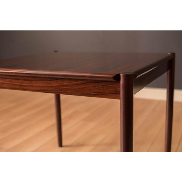 Danish Modern Rosewood Flip Top Game Dining Table by Kibaek Møbelfabrik For Sale - Image 10 of 17
