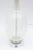 1960s Vintage 60's Murano Aureliano Toso White Swirl and Chrome Glass Lamps With Original Glass Finials Pair Of For Sale - Image 5 of 9