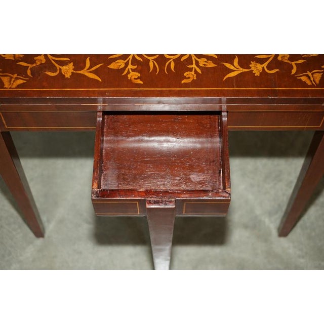 Antique English Demi Lune Chess Table, 1870 For Sale - Image 15 of 18