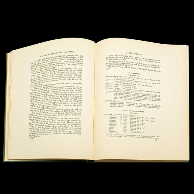 Paper 1929 Limited Run Vintage Book the Story of British Sporting Prints For Sale - Image 7 of 12