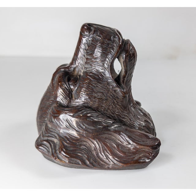 Late 19th Century 19th Century German Black Forest Carved Setter Head Architectural Fragment For Sale - Image 5 of 9