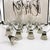Rosenthal Germany 1960s Rosenthal Fortuna Smoke Crystal Glasses by Elsa Fischer-Treyden, Set of 16 For Sale - Image 4 of 11