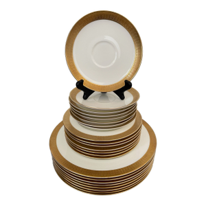 1940s Robinsons California Bone China Grandeur Japan Brief Dinner Set- 30 Pieces