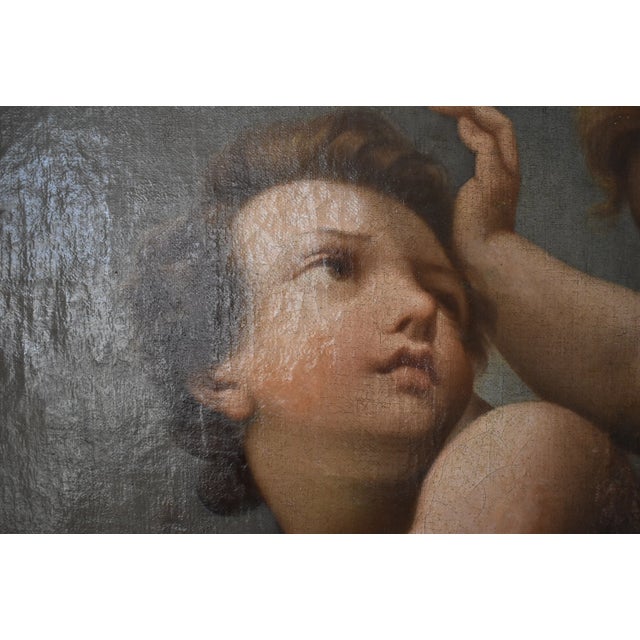 17th Century 17th-Century Painting of Putti Playing With a Ball For Sale - Image 5 of 13