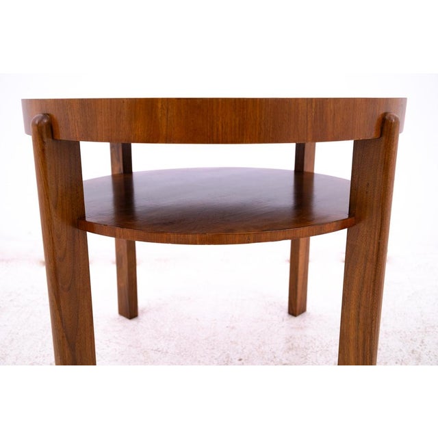 Art Deco Round Table, Czech Republic, 1930s For Sale - Image 9 of 11