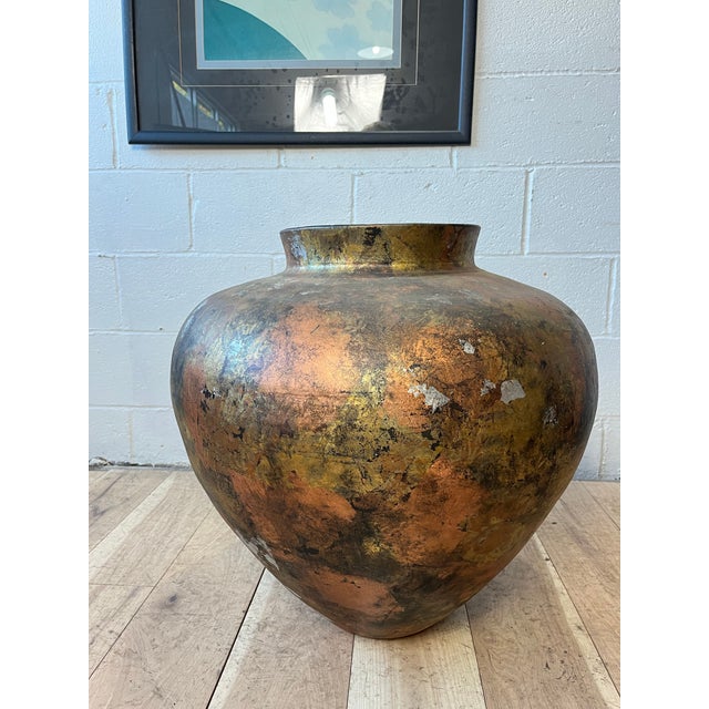 A monumental studio pottery vessel by American ceramic artist Steven Kaye. Part of his Millennium Collection, created in...