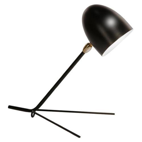 Mid-Century Modern Black Cocotte Table Lamp in Aluminum, Brass and Steel by Serge Mouille For Sale - Image 10 of 10