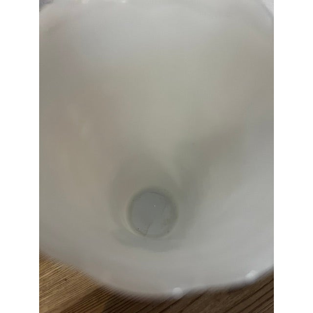 Mid 20th Century Vintage Small Milk Glass Vase For Sale - Image 5 of 6