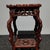 1980s Vintage Chinese Rosewood Display Stand, Carved Openwork Pedestal For Sale - Image 5 of 6