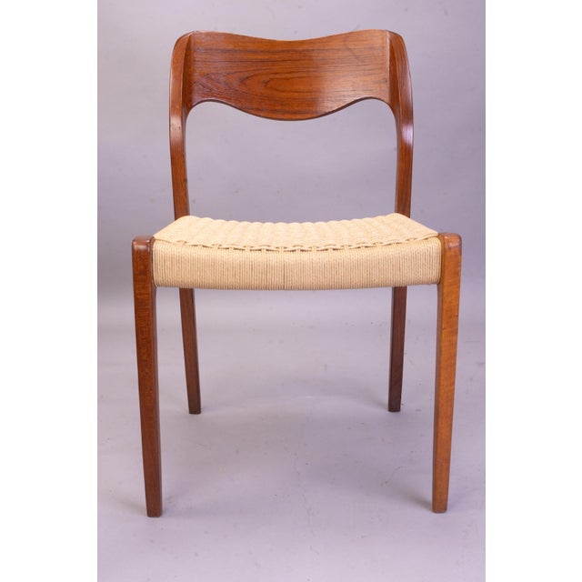 Wood Teak Model 71 Dining Chairs by Niels Møller for J. L. Møllers, 1960s, Set of 6 For Sale - Image 7 of 18
