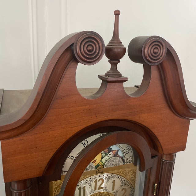 1970s Colonial of Zeeland Grandfather Clock Chairish