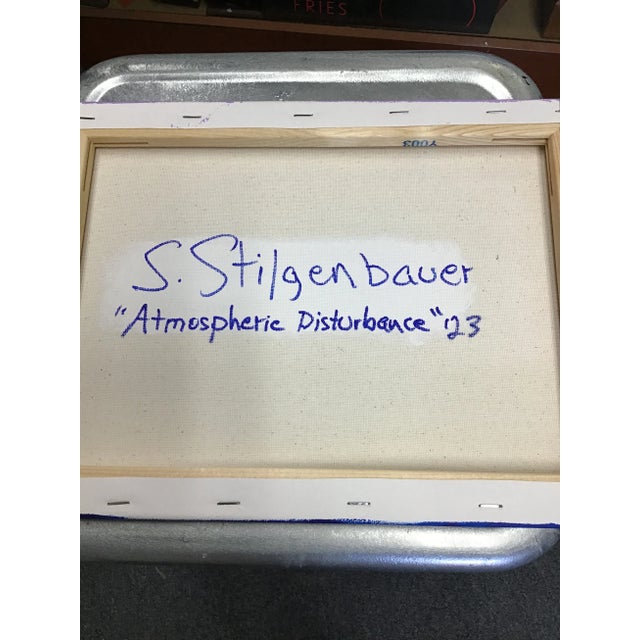 Contemporary “Atmospheric Disturbance” Original Abstract Painting on Stretched Canvas by Stephen Stilgenbauer For Sale - Image 3 of 3