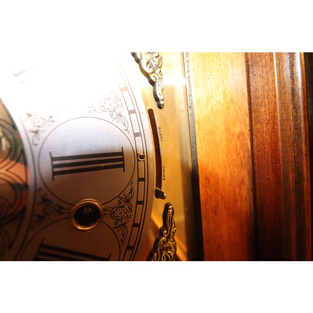Howard Miller 68th Anniversary Grandfather Clock – Windsor Cherry – Illuminated Moon Dial – Unused For Sale - Image 14 of 14