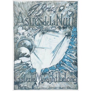 1985 Günter Brus Maeght Lelong Gallery Poster For Sale