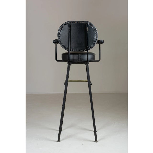 Bauhaus Mid-Century Dutch Childs High Chair attributed to Kembo, 1960s For Sale - Image 3 of 11