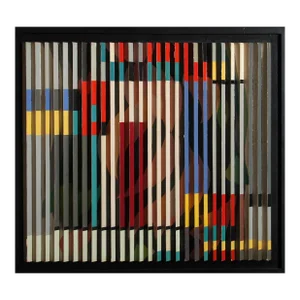 Curves and Squares No. 2, Allen Simon Oil Painting