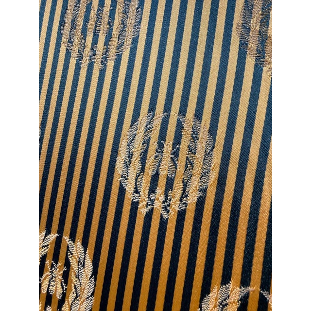 Empire Armchair in Silk and Walnut For Sale - Image 4 of 8