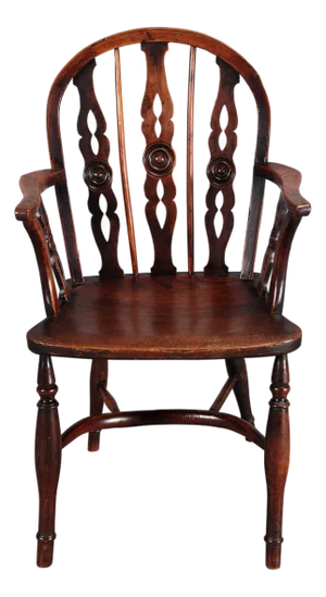 Early 19th Century Draught-Back Windsor Armchair