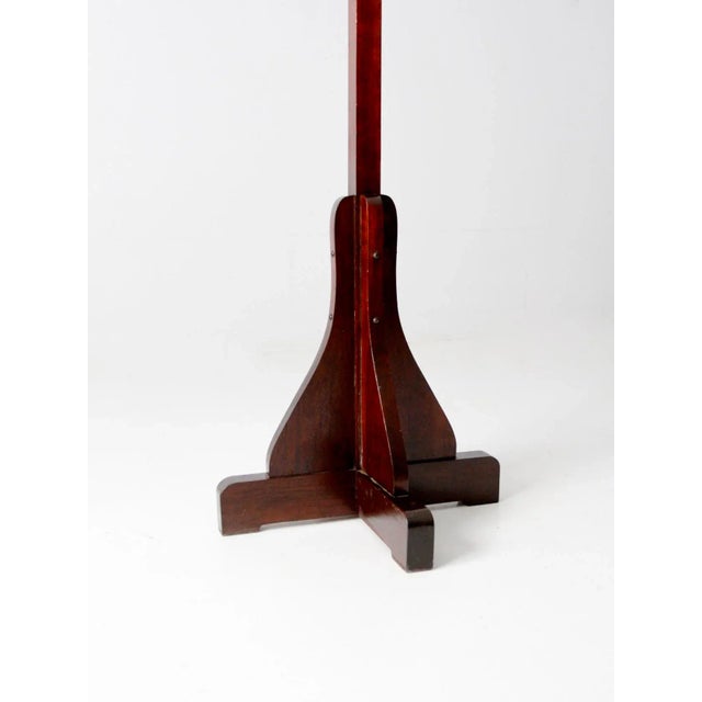 Mission Antique Wooden Coat Rack For Sale - Image 3 of 9