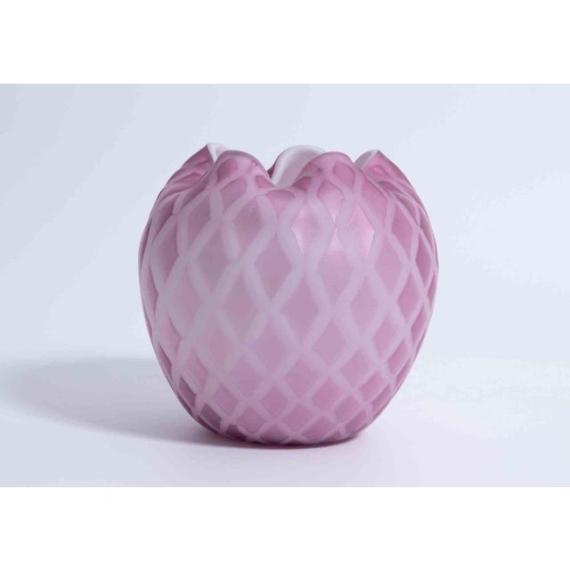 Murano Glass Geometric Vases by Vamsa, Italy, 1920s, Set of 2 For Sale - Image 4 of 10