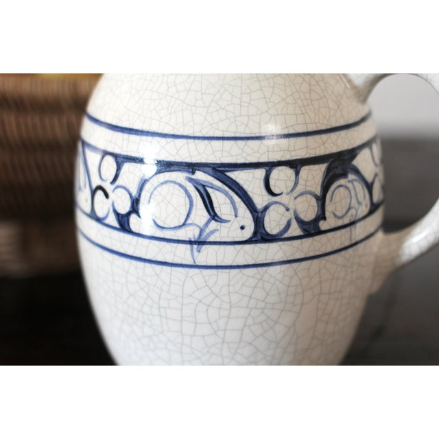 Dedham Style Rabbit Pitcher For Sale - Image 6 of 12