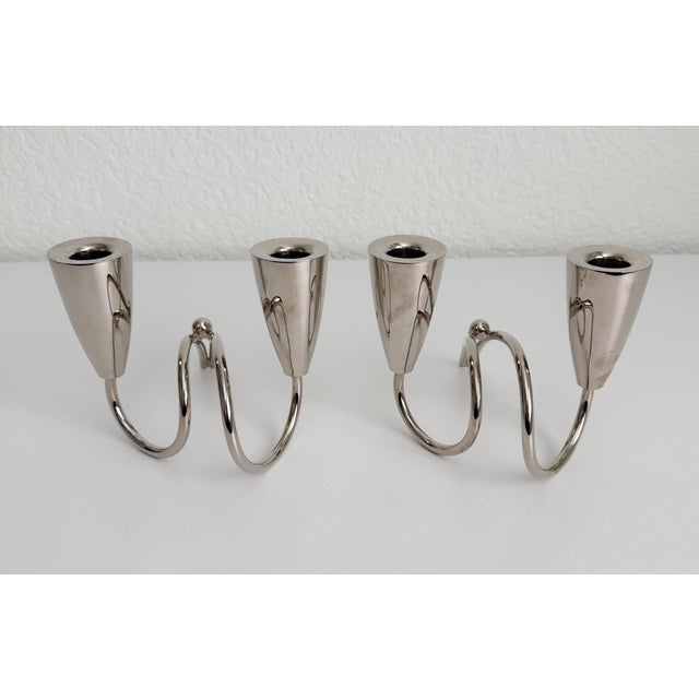 1940s Mexican Modernist Style Candlesticks - A Pair For Sale - Image 9 of 12