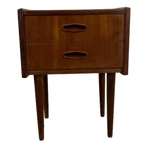 Vintage Danish Teak Bedside Table, 1960s For Sale