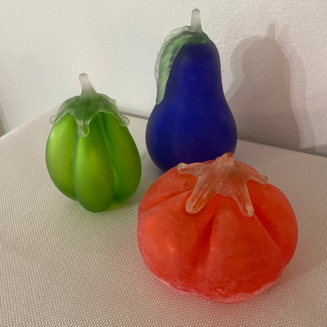 Mid-Century Ars Cenedese Murano Glass Vegetables- Set of 3 For Sale - Image 9 of 9