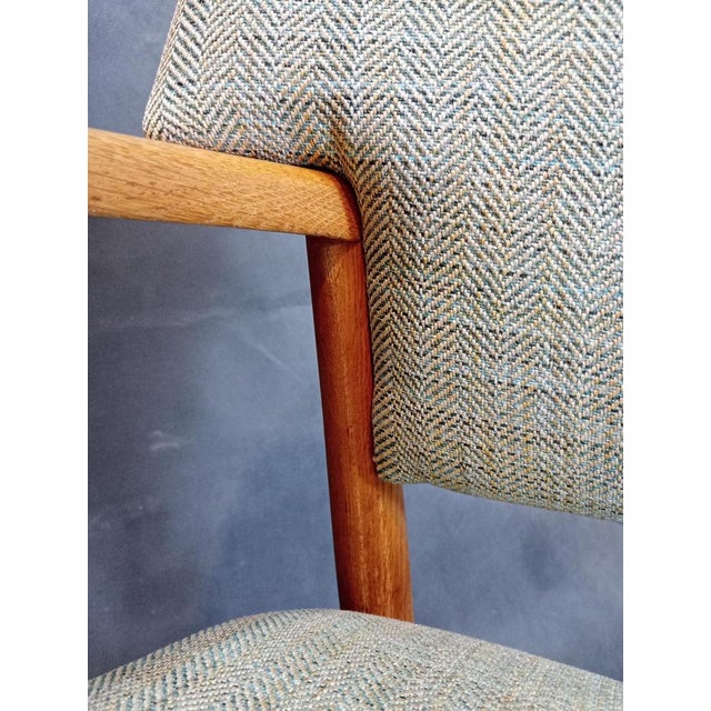 Mid-Century Scandinavian Armchair by Ejnar Larsen & Aksel Bender for Fritz Hansen, 1960s For Sale - Image 14 of 16