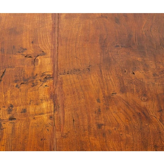 Brown 18th Century Spanish Baroque Walnut Trestle Table Dining Table For Sale - Image 8 of 11