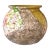 Gilded Hydrangea Vessel With Aged Masonry Texture For Sale