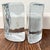 Transparent Pair Mid Century Modern Blenko Half Moon Clear Glass Bookends by Wayne Husted For Sale - Image 8 of 12