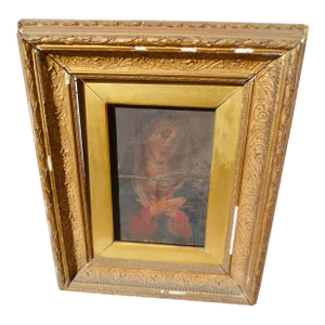 Antique Framed 17th Century Mexican Retablo