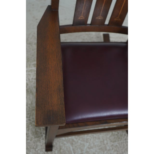 Stickley Harvey Ellis Design Mission Oak Rocker For Sale In Philadelphia - Image 6 of 18