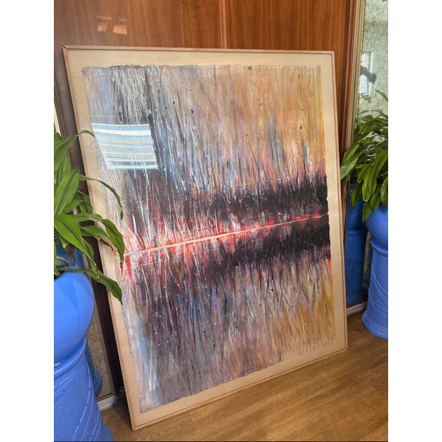 Oil on Silk Painting For Sale - Image 4 of 5
