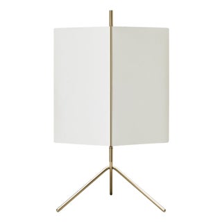 3T09 Bronze Structure and Ivory Fabric Table Lamp by Neri & Hu for Cassina For Sale