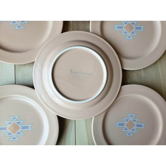 Vintage Southwest Stoneware Salad Plates - Set of 8 by Treasure Craft For Sale In Los Angeles - Image 6 of 10