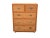 Wood Late 20th Century Faux Bamboo and Wicker Chest 5 Drawers For Sale - Image 7 of 7
