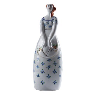 Antique Porcelain Bottle by Michelaud for Robj Paris, 1920s For Sale