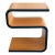 Modern Scandinavian Alvar Aalto Style Zigzag Side Table For Sale