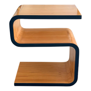 Modern Scandinavian Alvar Aalto Style Zigzag Side Table