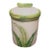 Vintage Italian Lidded Canister With Bamboo Design For Sale